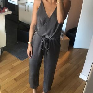 Silver pant romper